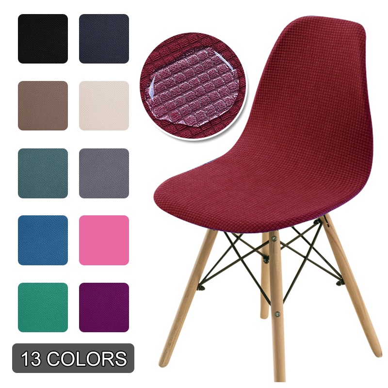 Furniture & Appliance Covers 77 บาท ผ้าคลุมเก้าอี้รับประทานอาหาร กันน้ํา สีพื้น ไม่มีแขน สําหรับตกแต่งห้องรับประทานอาหาร สํานักงาน โรงแรม ห้องครัว Home & Living