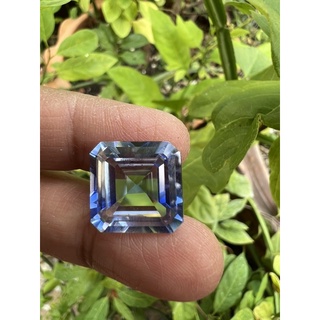 Lab made ceylon Blue sapphire 15x15mm weight 19 carats