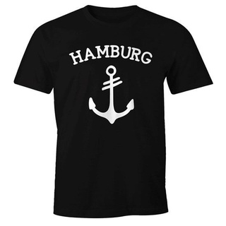 เสื้อผ้าผชเสื้อยืด พิมพ์ลาย Anker HamburgS-5XL