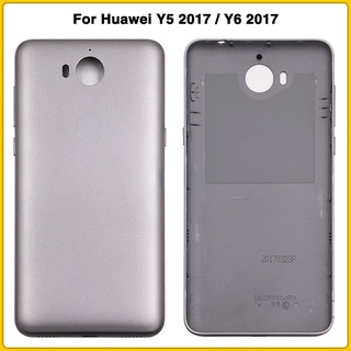 ฝาครอบแบตเตอรี่ด้านหลัง พร้อมปุ่มปรับระดับเสียง สําหรับ Huawei Y5 2017 Y6 2017