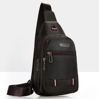 (w67)กระเป๋าคาดอก สะพายข้าง ผ้าoxfordหนา 4ซิป2ระดับ vgetbag
