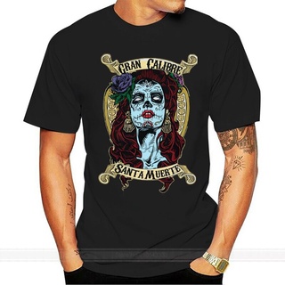 เสื้อสีขาว - อารมณ์ขัน T Santa Muerte Wohorror ของเราของความตายอันศักดิ์สิทธิ์ Uk ฟรีเสื้อยืดตลก