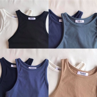 เสื้อกล้ามครอป เสื้อครอปทรงเบสิค 🔥 Crop Top ผ้าร่อง (พร้อมส่ง) Simple Collection