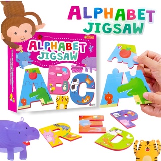 จิ๊กซอว์ตัวอักษร จิ๊กซอว์โฟมยาง Alphabet Jigsaw A-Z 26 ตัว (ใช้กับปากกาพูดได้ MIS Talking Pen) YS670