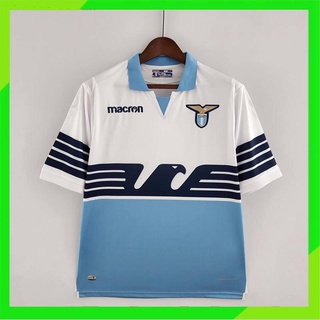 เสื้อกีฬาแขนสั้น ลายทีมชาติฟุตบอล Lazio 18-19 ชุดเหย้า สไตล์เรโทร