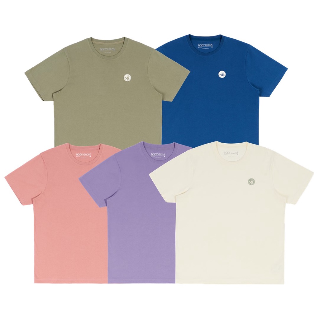 BODY GLOVE Unisex Basic T-Shirt Fall-Winter เสื้อยืดแขนสั้น รวมสี