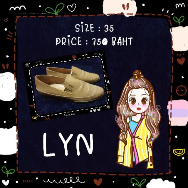 รองเท้าสีครีม LYN 35