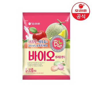 พร้อมส่ง 바이오 생과즙 캔디 ลูกอมนมรสผลไม้รวม ORION Bio Candy Fruit juice flavor 99g