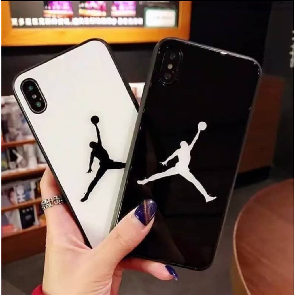 XIAOMI MI 8, MI 8 SE, MI 9 PREMIUM CASE CASING GLASS JORDAN MOTIF