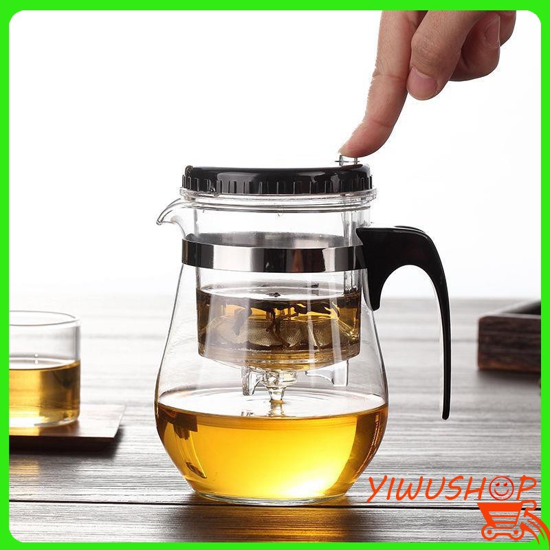 YIWUSHOP ปลีก/ส่ง 10121 แก้วชงชา 500ML แก้วชา พร้อมที่กรองชา