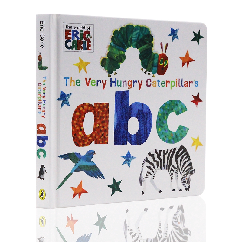 The Very Hungry Caterpillar's ABC By Eric Carle บอร์ดอ่านหนังสือภาษาอังกฤษ ของเล่นเสริมการเรียนรู้เด็ก