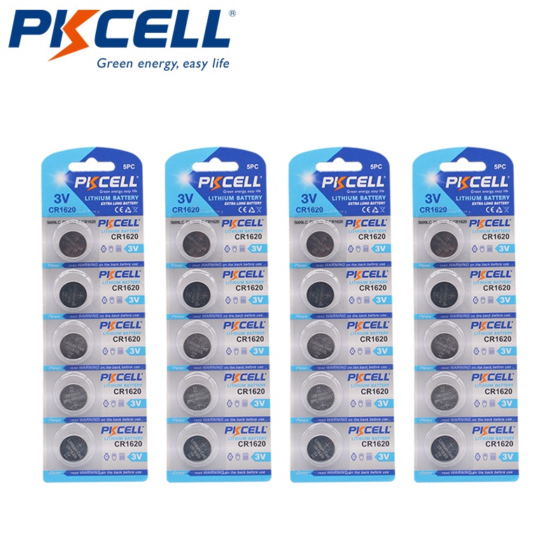 5pc Maxell 3V Lithium Coin Cell Battery CR1620 Replaces DL1620, BR1620