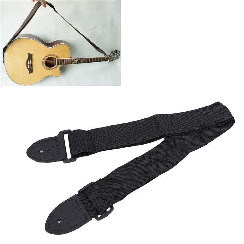 Guitar Strap Leather Head Adjustable Shoulder Strap Guitar Electric