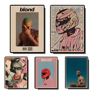 ภาพโปสเตอร์ พิมพ์ลาย Frank Ocean Blond Portrait สไตล์โมเดิร์น สําหรับตกแต่งผนังบ้าน