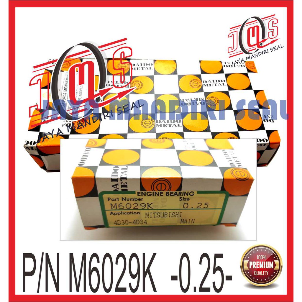 เบาะนั่งโลหะ MITSUBISHI CANTER TURBO 4D34 OVERSIZE 025 0.25 M6029K