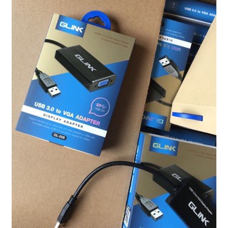 ADAPTER-CONVERTER อุปกรณ์แปลงสัญญาณภาพ GLINK รุ่น GL-008 สายแปลง USB 3.0 เป็น VGA