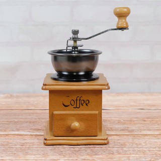 Gion - เครื่องบดเมล็ดกาแฟ เครื่องบดกาแฟ Coffee Grinder แบบมือหมุน สแตนเลส (กล่องไม้คลาสสิค คละสี )