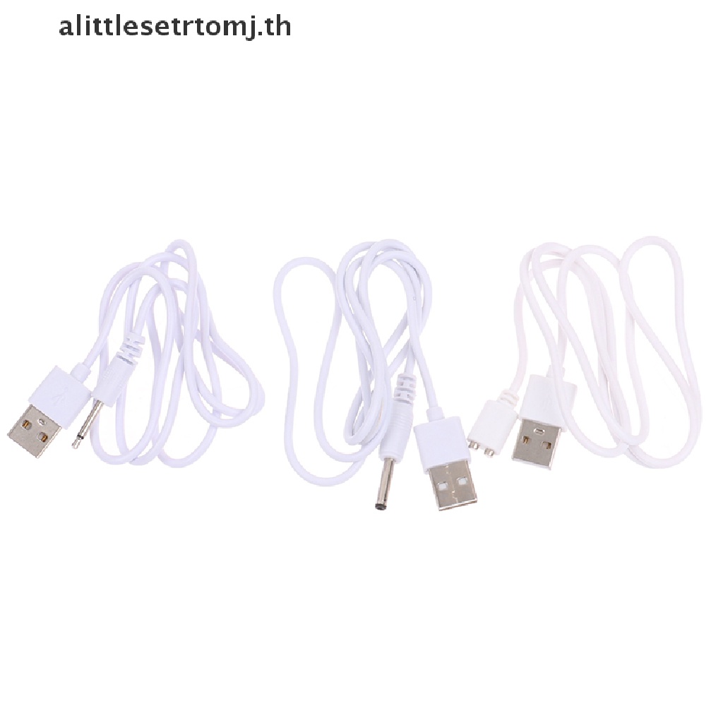 Alittlesetrtomj สายชาร์จทดแทน 2.5 มม. สายไฟอะแดปเตอร์ USB ใหม่
