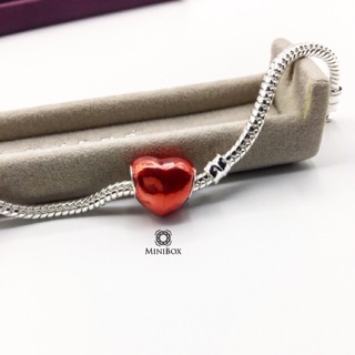 Red rose heart Charms