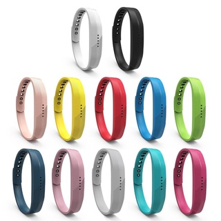 สายนาฬิกาข้อมือซิลิโคน TPU แบบนิ่ม สําหรับ Fitbit Flex 2 Smart Bracelet