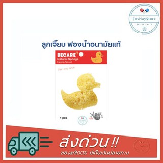 ลูกเจี๊ยบ Becare Natural Sponge ฟองน้ำอนามัย ฟองน้ำแท้จากธรรมชาติ