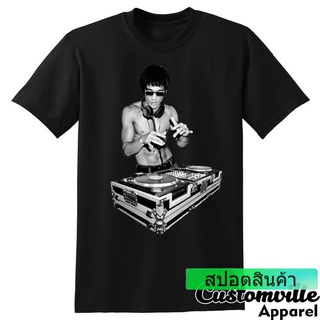 เสื้อยืดวินเทจเสื้อยืดทุกวันdailyเสื้อยืดลายกราฟฟิก Bruce Lee DjSto5XLS-4XL