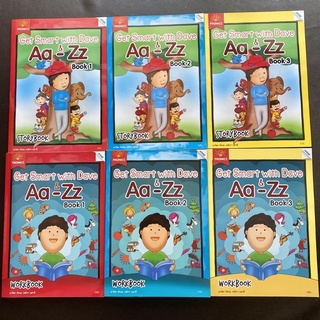 หนังสือเรียนภาษาอังกฤษแบบ Phonics ชุด Get Smart with Dave &amp; Aa-Zz Book 1 Book 2 Book 3 พร้อมแผ่นซีดี