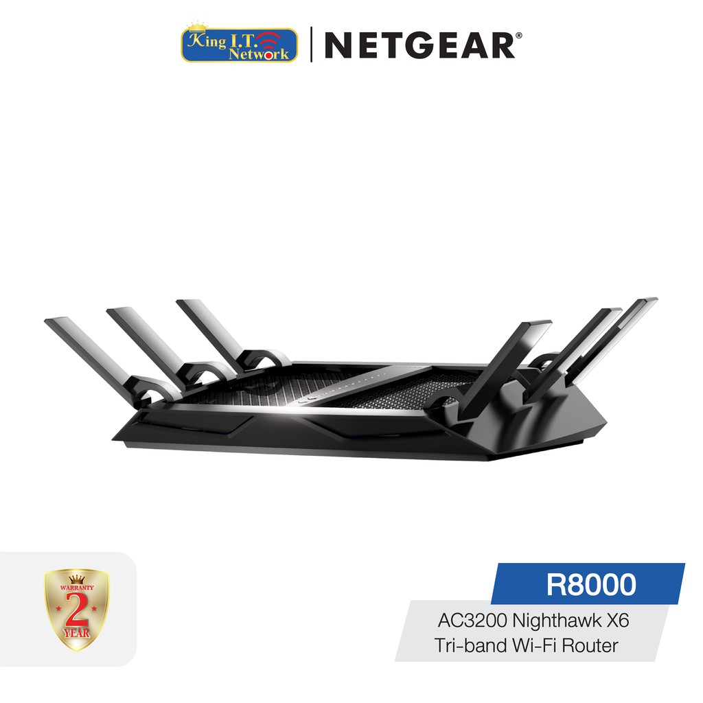 NETGEAR (R8000) AC3200 Nighthawk X6 Tri-Band WiFi Router