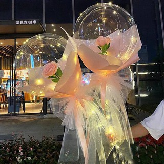 พร้อมส่ง กุหลาบบับเบิ้ล ลูกโป่งกุหลาบ บับเบิ้ลกุหลาบ
