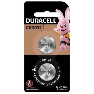 ถ่านกระดุมDuracell CR2032/DL2032 แพค2ก้อน (ของแท้จากตัวแทนจำหน่าย)