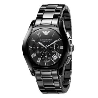 EMPORIO ARMANI AR1400 Black Ceramic Mens Watch - 100% Authentic Amani Brand Watch Cheap Price for Men A-76