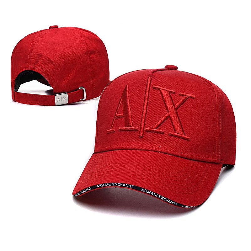 P6Wt Armani Exchange AX Armani โลโก้ผู้ชายปักหมวกเบสบอล
