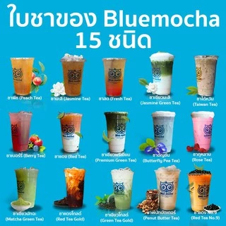 ชาเขียว ชาเขียวพรีเมี่ยม ใบชาเขียวไม่มีกลิ่นมะลิ ขนาดบรรจุ 500 กรัม ก้อนแข็ง Premium Green Tea byBluemocha