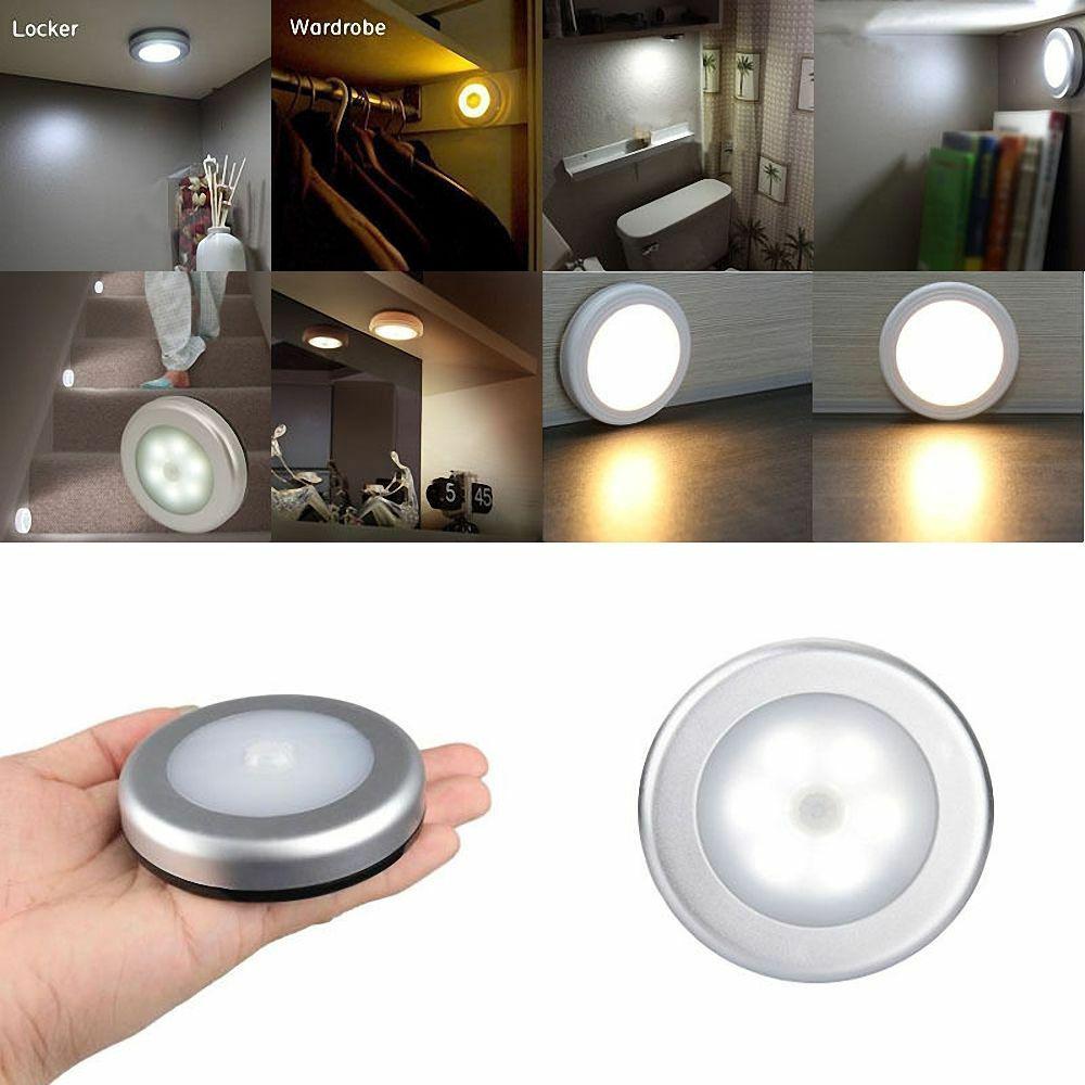 PIR Motion Sensor ไฟกลางคืนไฟ LED, แบตเตอรี่ขับเคลื่อนไร้สาย