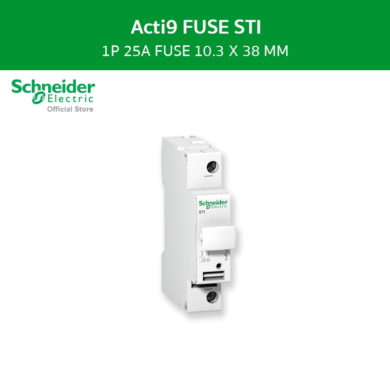 Schneider Electric Acti9 - fuse-disconnector STI - 1 pole - 25 A - for fuse 10.3x38 mm (A9N15636)