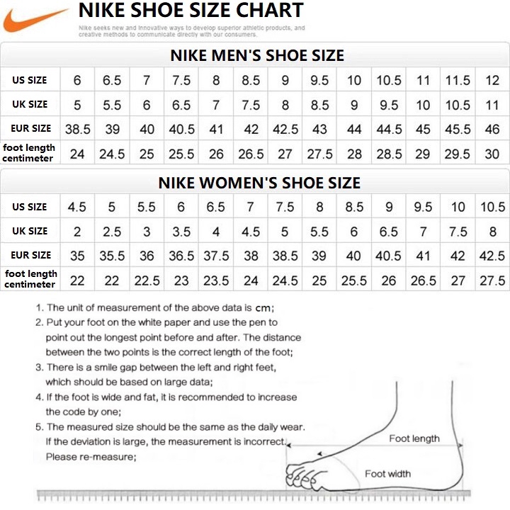 nike show size