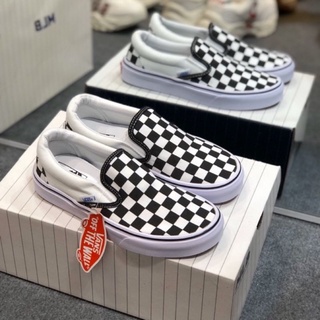 ✨ส่งไวมีปลายทางCOD✨ ใหม่รองเท้า Vans Slip-on ลายตาราง ใส่สบาย ซอฟท์นิ่ม #รองเท้าผ้าใบ