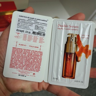 แท้ CLARINS DOUBLE SERUM Hydric+Lipidic System 0.9ml ขนาดทดลอง