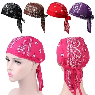 NEBULANEST หมวกโจรสลัดกีฬากลางแจ้งมะเร็ง Chemo หมวกผ้าฝ้าย Elastic Headscarf Bandana