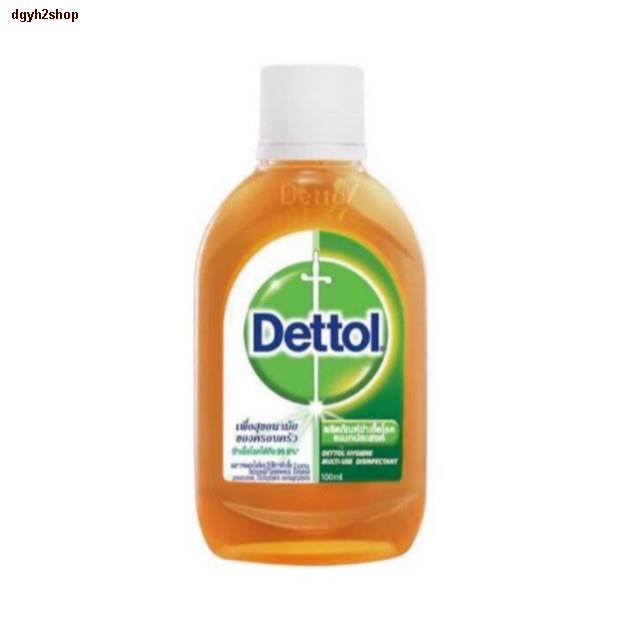 จุดประเทศไทยDettol เดทตอล น้ำยาฆ่าเชื้อ น้ำยาทำความสะอาดพื้นผิว ขนาด 100 ml 03082