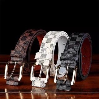 พร้อมส่ง แฟชั่นใหม่เข็มขัดผู้ชาย หนังPU หัวอัลลอยด์ทนทาน