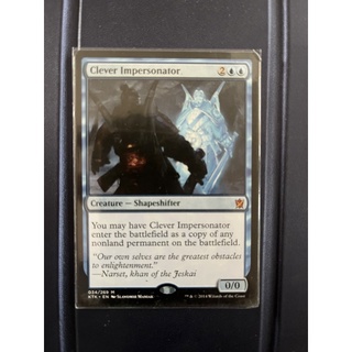 การ์ด MTG Clever Impersonator Magic the gathering edh rare รุ่น ktk