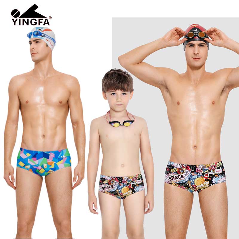 Swimming Attire 334 บาท Yingfa กางเกงว่ายน้ําขาสั้นสําหรับผู้ชาย Sports & Outdoors