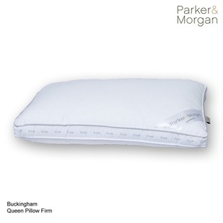 Parker&amp;Morgan : หมอนไมโครไฟเบอร์  บั๊กกิ้งแฮม (FIRM) นุ่มฟูแน่น ขนาด 19"x29" : Buckingham Queen Pillow (FIRM) 2,040 g.