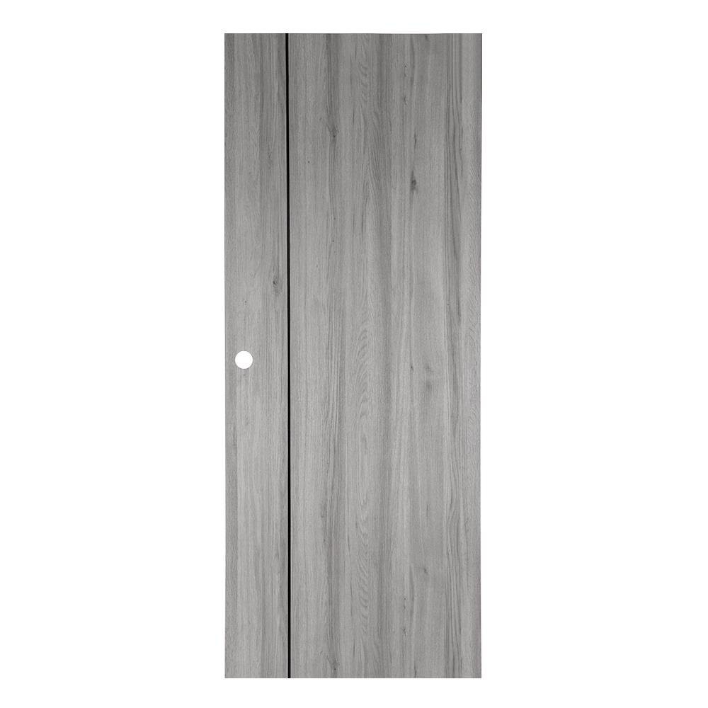 ประตูภายใน ประตูภายใน UPVC AZLE LT-05 80x200 ซม. สี SILVER GREY ประตู วงกบ ประตู หน้าต่าง UPVC DOOR AZLE LT-05 80X200CM