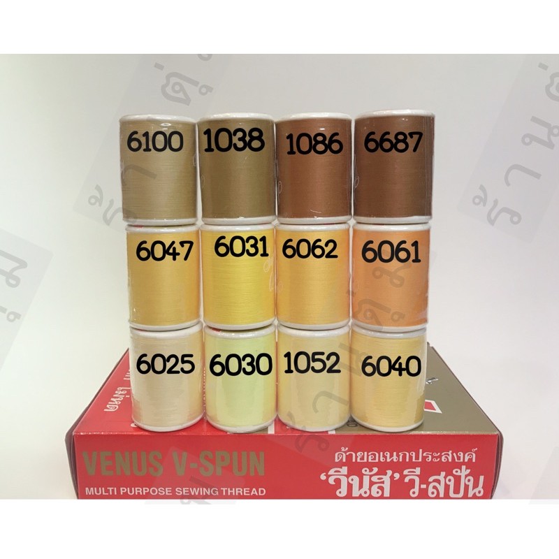 ด้ายวีนัสกล่องแดง เบอร์ 60 ยาว 550 ม. (ชุดที่ 10)