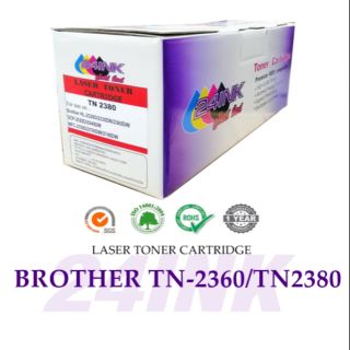 ตลับหมึกเทียบเท่ายี่ห้อ 24INK รุ่น (BROTHER) TN-2360/ TN-230 (Black)