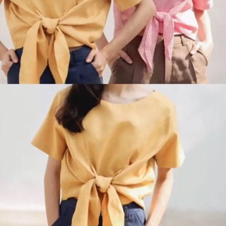 เสื้อครอปผูกเอว🍑 น่ารักมากก