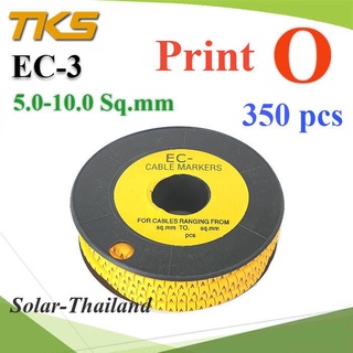 เคเบิ้ล มาร์คเกอร์ EC3 สีเหลือง สายไฟ 5-10 Sq.mm. 350 ชิ้น (พิมพ์โอ O ) รุ่น EC3-O