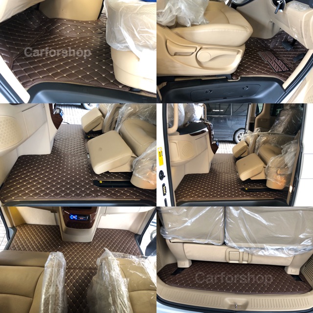 พรมรถยนต์6D Hyundai Grand Starex 2018-2020  6 ชิ้น เต็มคัน *แนบรูปทุกครั้งนะคะ*